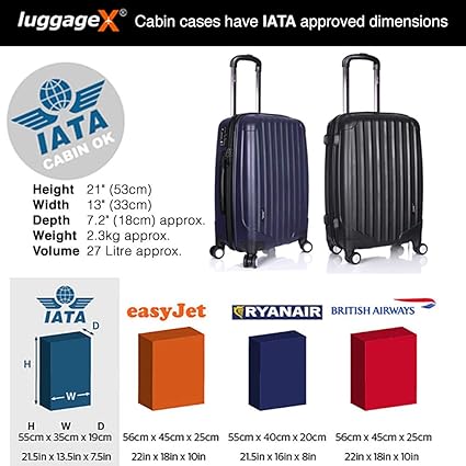 suitcase 40cm x 20cm x 25cm