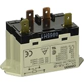 Omron G7L-1A-TUB-CB-AC100/120 General Purpose Relay, Class B Insulation, QuickConnect Terminal, Upper Bracket Mounting, SPST-NO Contacts, 30A, 250V
