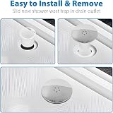 SEGNAYEN 115mm Shower Drain Cover Chrome 90mm Outlet Fast Flow Plughole view 5