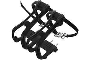 BESPORTBLE Bike Pedal Toe Cages, Bike Pedal Straps Bike Pedal Fix Clip Road Mountain Bike Pedals Accessories - Nylon Pedal St