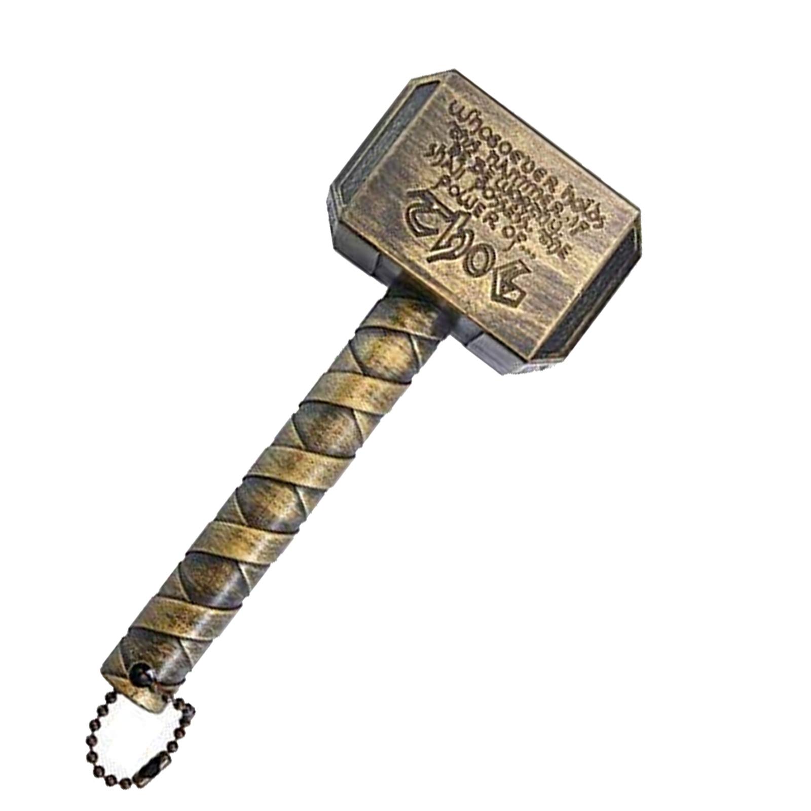 Magnetic Bottle Opener Thor Beer Bottle Opener Refrigerator Hammer of Thor Shaped Bottle Beer Opener (Gold)