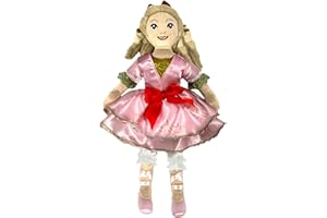 Nutcracker Ballet Gifts, Plush Nutcracker Doll, Clara Christmas Ornaments, Soft Figure Decoration with Traditional Ballerina Costume for Holiday Home Decor, Ideal Xmas Ornament, 14 Inch