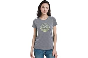 ZSOSBA METARINO Merino Wool T-Shirt Women Short Sleeve Lightweight Crew Neck Base Layer Tee Shirt for Hiking,Sport