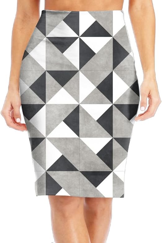 black dress with white squares