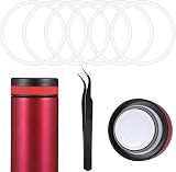 Yolev 6pcs Silicone Bottle Seals O Rings for Wide Mouth Water Bottles, Leak view 9