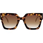 SOJOS Vintage Oversized Square Sunglasses for Women,Retro Womens Luxury Big Large Sun Glasses UV400 SJ2194