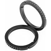 Titanium Key Rings Heavy Duty Side Push Easy Open Split Keychain Rings | No Nail Damage, Ultra Lightweight Dog Tag Ring, Bulk Keyrings for Car Keys, Hypoallergenic, Never Rusty, EDC Gift for Men