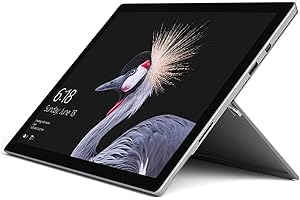 Microsoft Surface Pro 5 12.3" Tablet 256GB WiFi 2.6GHz, Platinum (Renewed)