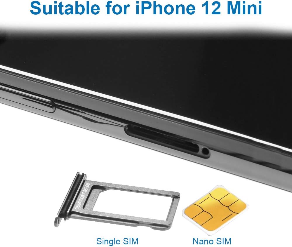 MMOBIEL SIM Card Tray Compatible with iPhone 12, SIM Slot Tray Holder, SIM Holder Replacement - Image 5