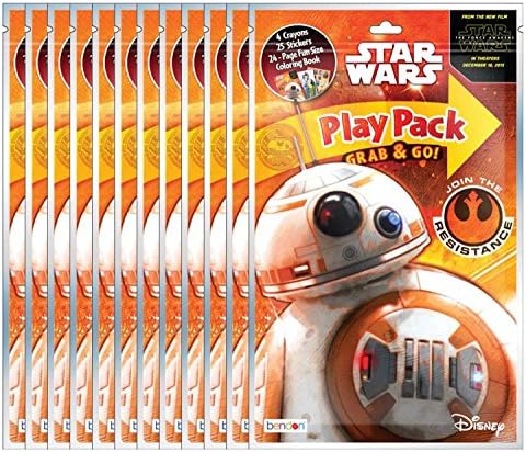 Bundle of 12 Star Wars The Force Awakens Play Pack Grab &amp; Go