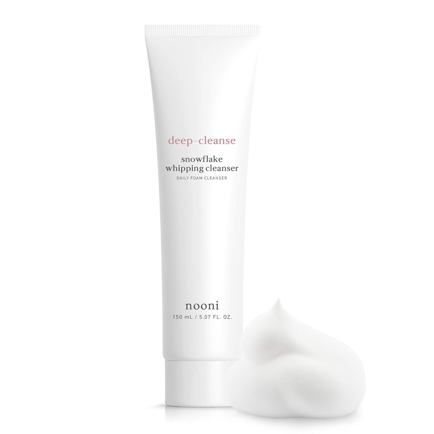 NOONI Snowflake Whipping Cleanser | Foaming Face Wash Cleanser Suitable All Skin Types | Korean Skincare: Beauty