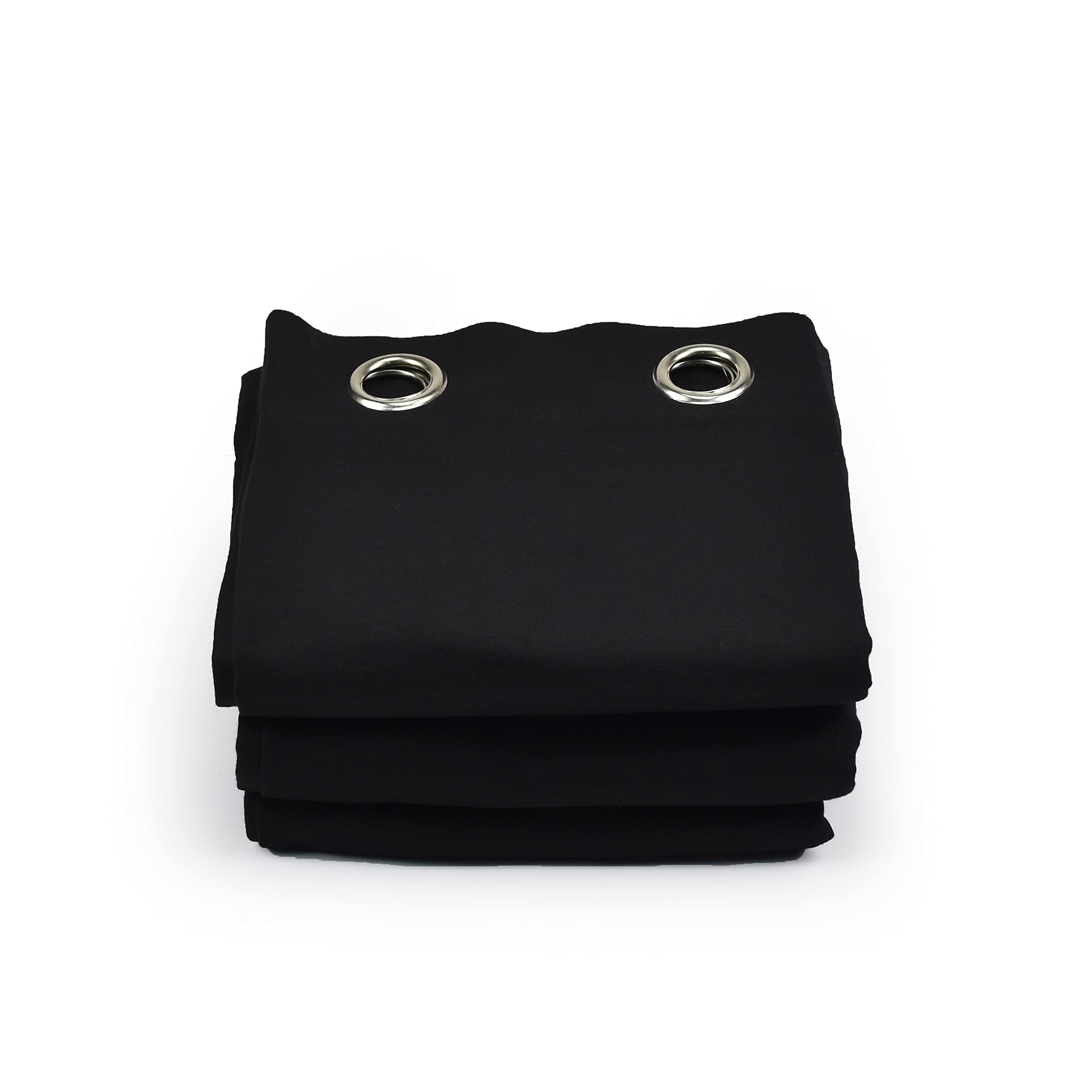 Acouspanel Acoustic Opaque Fabric Curtain Dimensions 1.3 x 2.4 m Flame Retardant Cotton Two Sides 300 g Black — image 1