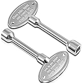 Tondiamo 2 Pcs Universal Gas Valve Key Fireplace Key for Gas Fire Pits Polished Brass Replacement for Outdoor Fireplace Fits 