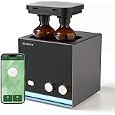 Aromadd Smart Waterless Essential Oil Diffuser with Dual Nozzle, Cold Air Tech Scent Air Machine with 8 Timer Settings, 9 Mist Levels, Hotel Collection Diffuser for Home & Office (Black Titanium)