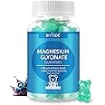 Magnesium Glycinate Gummies 500mg, Sugar-Free for Adults & Kids, Magnesium Gummies for Sleep, Stress & Muscle Relief, Supports Bone & Nerve Health, Vegan, Pectin-Based, 60 Count, Blueberry Flavor