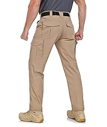 Zoofly Cargo Pants for Men Elastic Waist Ripstop