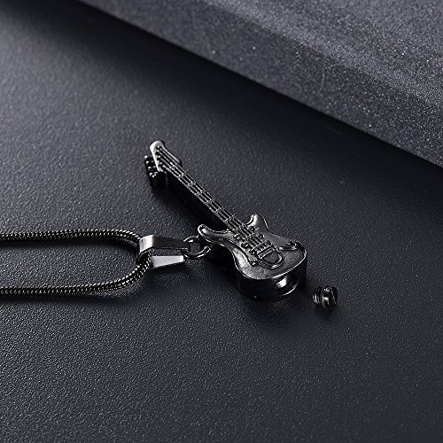 image for memorial jewelry Musical Instrument Cremation Necklace for Women&Men G