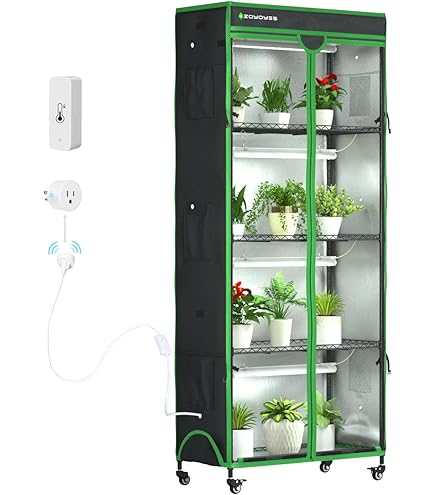 Amazon.com : ZOYOYES Indoor Greenhouse with Grow Light, 35.8