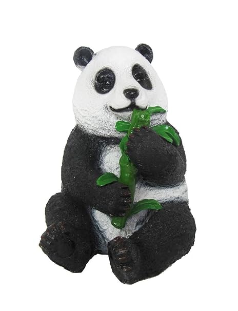 ABC Home Garden Panda Gartendeko | Dekofigur | Deko Magnesiumoxid schwarz, weiß