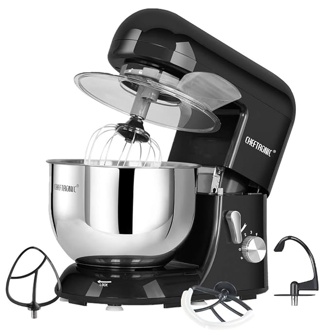CHEFTRONIC Tilthead Stand Mixers SM986 120V/650W 5.5qt Bowl 6 Speed