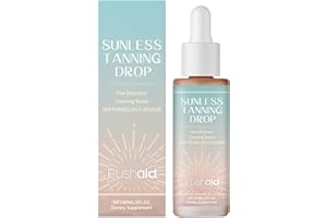 GOWEGO Drinkable Tanning Drops, Sunless Tanning Drops to Drink, Sunless Oral Self Tanner for Face & Body, Natural Glow from Within, Gradual & Buildable Tan, Daily Tanning Supplement