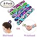 Mermaid Slap Bracelet 5 Pack for Birthday Party Favors Christmas Gifts, Two-color Decorative Reversible Charm Magic Sequins Flip Wristband Bracelet for Kids,Girls,Boys,Women