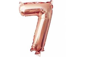 Glanzzeit® 16 Inch Rose Gold Balloons Letter A to Z Number 0 to 9 Foil Balloons for Baby Shower Wedding Birthday Party Prom C