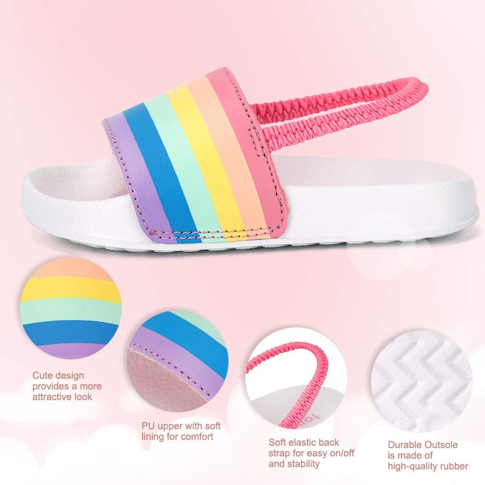  | tombik Toddler Boys & Girls Beach/Pool Slides Sandals | Kids Water Shoes | Sandals