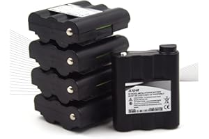 elxjar (5-Pack) 6V 900mAh BATT5R AVP7 Rechargeable Batteries Replacement for Midland GXT1000 GXT1050 GXT850 GXT900 GXT950 GXT700 GXT720 GXT750 LXT210 GXT300 GXT325