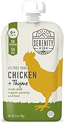 Serenity Kids 6+ Months Baby Food Pouches - Protein-Rich Puree - Veggie-First Organic Baby Food Blend - On-the-Go Toddler Mea