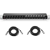 Midas DN4888 Bus-Powered StageConnect Interface w/8x8 Analogue Input/Output, Bundle With 2x H&amp;A XLR M to F Cable 25'