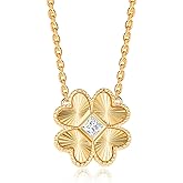 FWM Moissanite Sparkly Necklace for Women, Yellow Gold Plated 925 Sterling Silver, North Star/Flower/Candy Pendant Necklaces, 16"/18"/20" Adjustable, Anniversary, Birthday Mother's Day Gifts