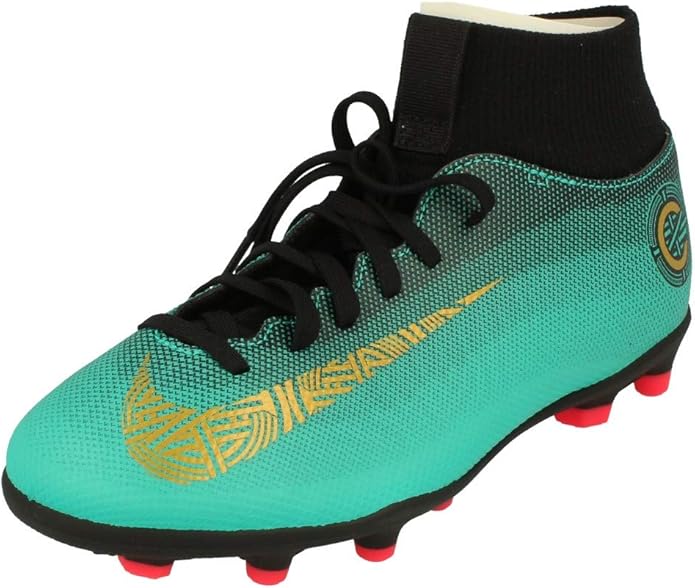 Amazon.com | Nike CR7 Superfly 6 Club Kid's Firm Ground Soccer Cleats (4.5 M US Big Kid') Green 