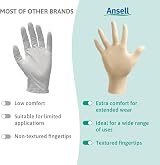 Ansell MicroFlex 63-864 Latex Gloves Textured Fingertips Medium 100 view 8