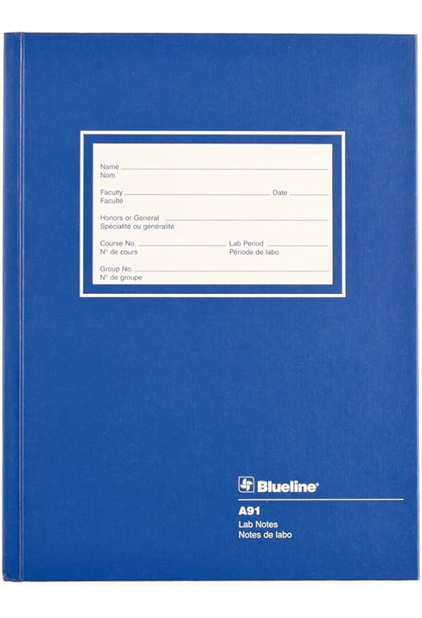 BookFactory Cuaderno De Laboratorio A4 Negro, 168 Páginas (forato De Cuadrícula De 0.197in), A4