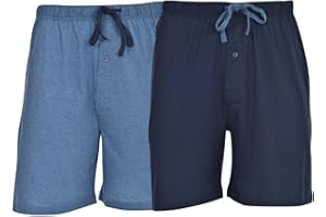 Hanes Men’s Sleep Shorts 2 Pack - Cotton, 7.5" Inseam, Athletic, Pajamas, Soft Loungewear, Pantalones Cortos
