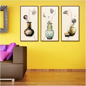 Chihie Estilo Chino Porcelana Bodegón Lienzo Spray Print Pintura al