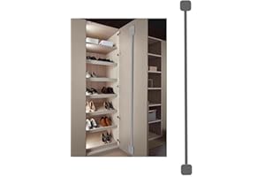 Heavy-Duty 2-Pack Invisible Door Straightener - Reinforced Aluminum Alloy Head & Thickened Bar for Permanent Warp Prevention,