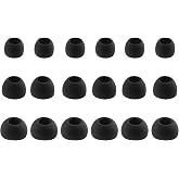 NANLANFAN Replacement Silicone Ear Tips for JBL Endurance Peak 3 / Run 2 | Compatible with JBL Endurance Peak II / Peak / Race TWS Earbuds, 6 Pairs (S/M/L, Black)