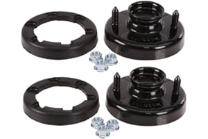 NEWPARTS Pair Set of 2 Front Suspension Strut Mount Plates with Insulators Kit For Acura Integra Honda Civic del Sol CR-V S2000