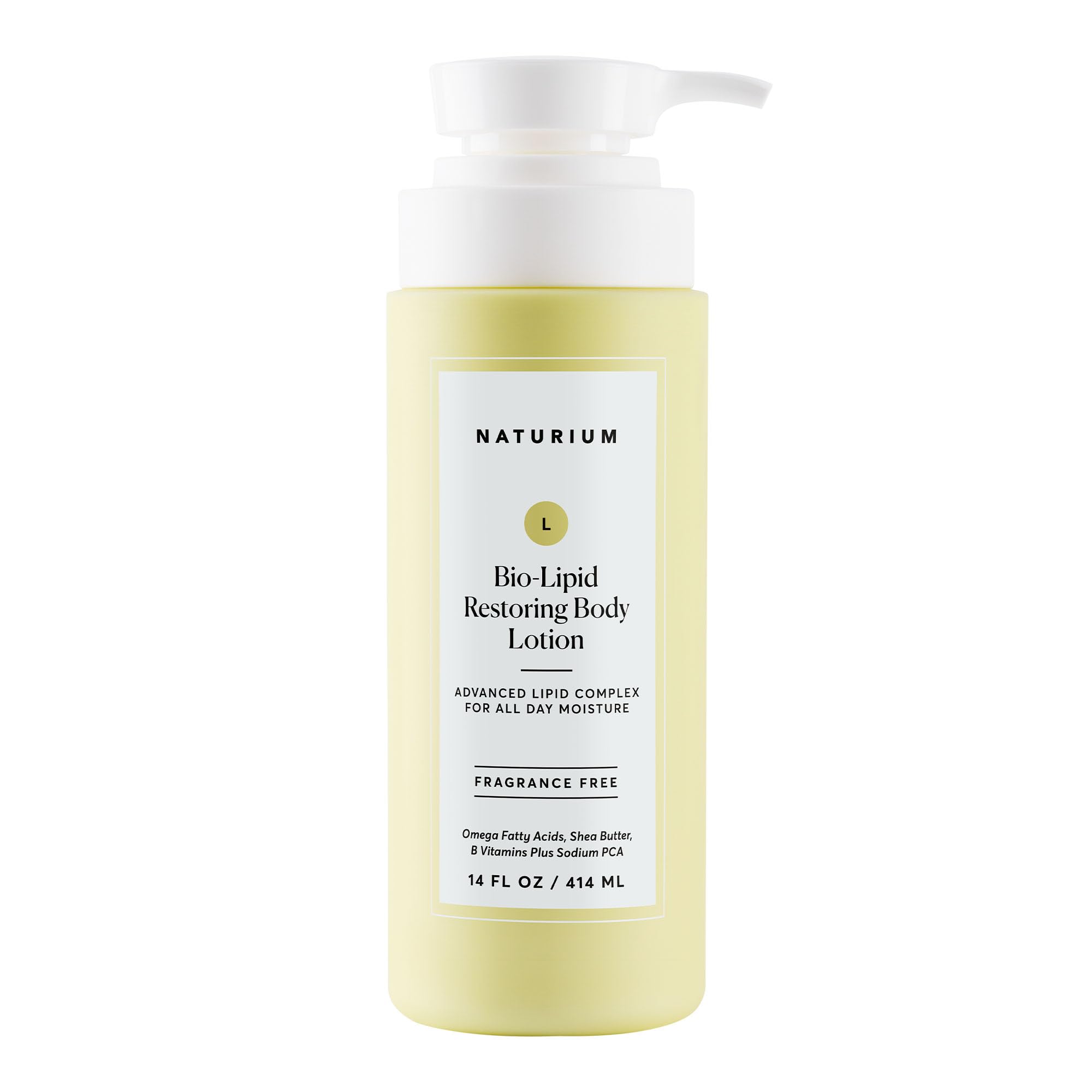 Photo 1 of Naturium Bio-Lipid Restoring Moisturizing Body Lotion with Shea Butter, Fragrance Free, 14 oz