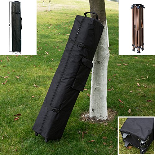 SunTime 12' x 12' Pop Up Canopy with Mosquito Netting and Solar LED, Outdoor Portable Folding Gazebo Tent