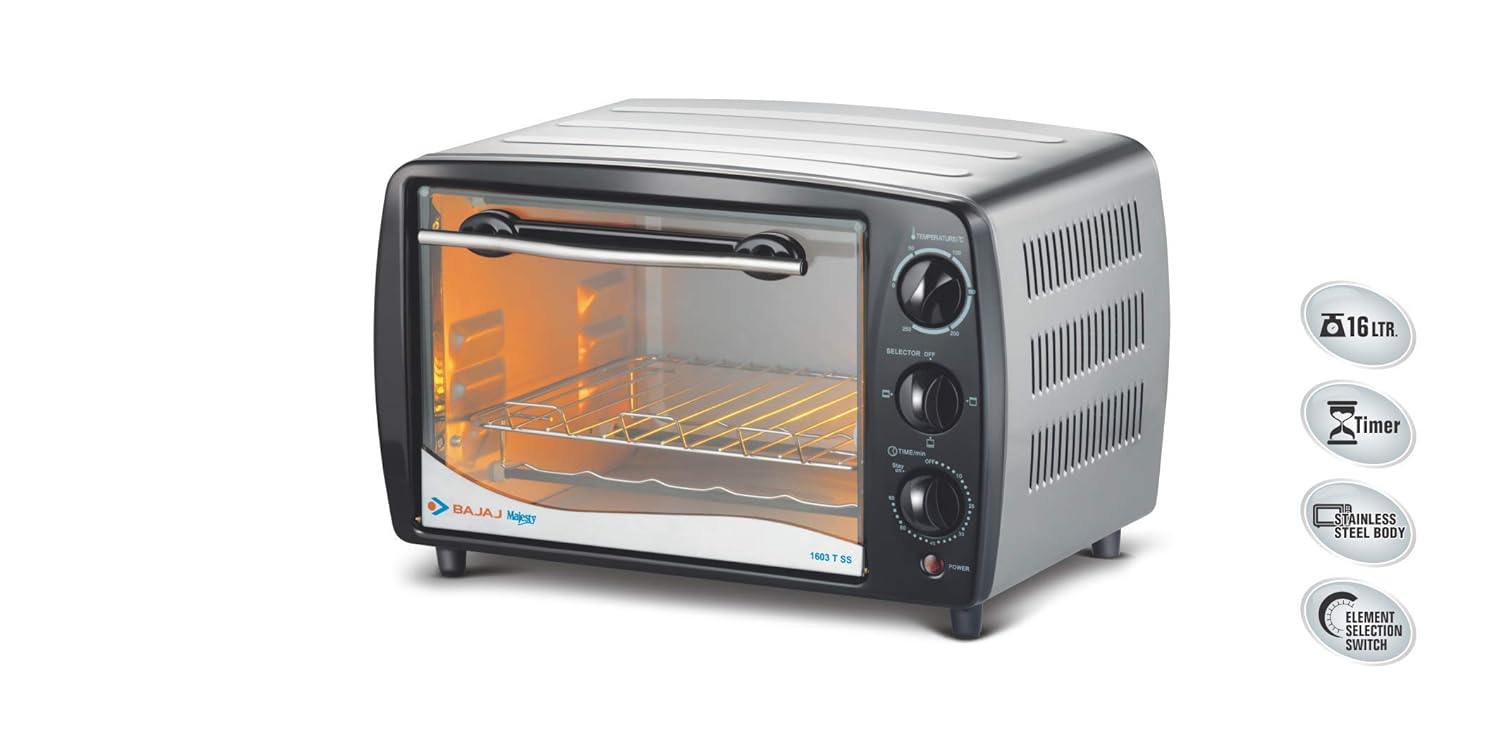 Oven Toaster Grill 1200Watt Majesty 1603 TSS Bajaj Best Price With