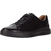 Clarks Men's Un Costa Lace Sneaker, Black/Black Leather, 9
