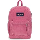 JanSport Cross Town Plus Remix Backpack - Padded Back Panel, Laptop Sleeve, and Front Pocket Organizer - Mauve Haze Corduroy