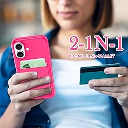 Petocase for iPhone 16 Plus Wallet Case Card Holder
