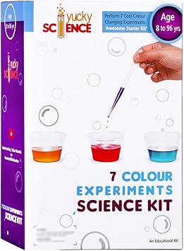 Yucky Science 7 Colour Experiments Awesome Starter Science Kit for Boys and Girls 6 Years and Above (Multicolour)