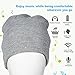 Enjoybot Bluetooth Beanie Wireless Knit Winter Hats Cap with Built-in Stereo Speakers and Microphone for Outdoor Sports Gray