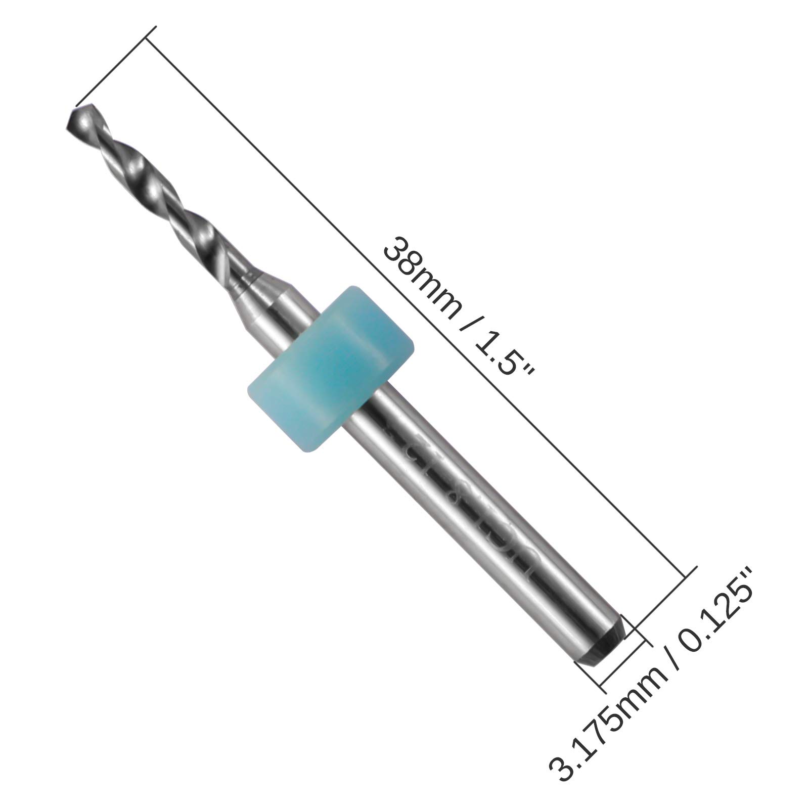 30pcs PCB Drill Bits Set, 0.1mm-3.0mm, 1/8