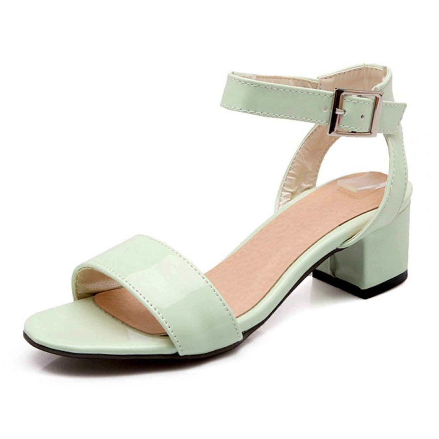 ALWAYS ME Woman Sandals with Open Toe and 4.5Cm Chunky Heels Buckle Comfort Footwear Large